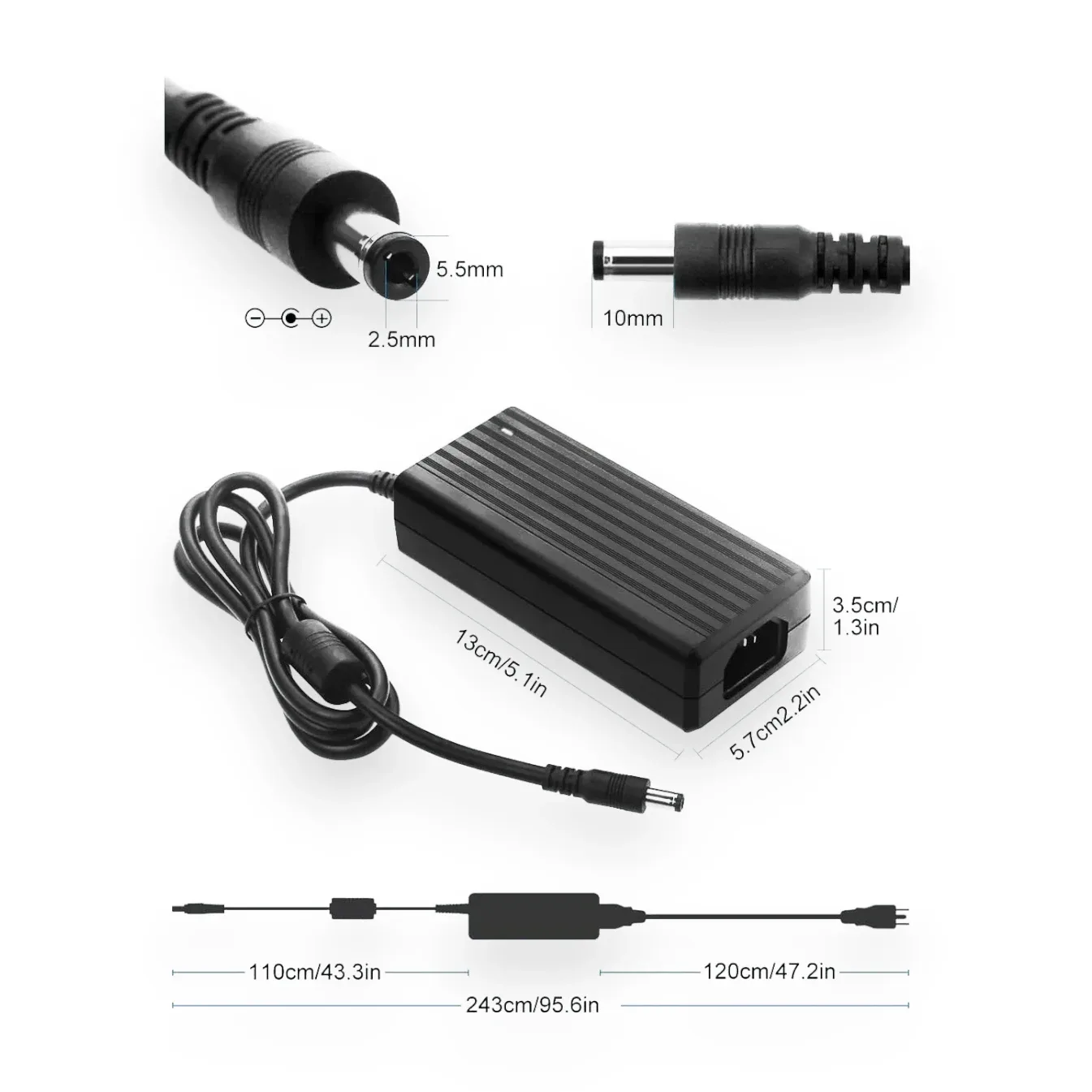 Strømforsyning til Pixel LED strip 10A 5V - Billede 4