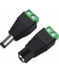 DC stiksæt til brug med LED og lavvolt elektronik, 5,5 x 2,1 mm, Maks. 3.5A, Maks. 36V, IP20