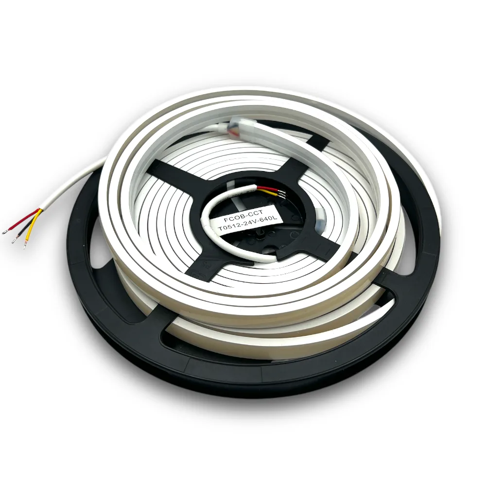 Vandtæt COB LED Strip CCT 2700K-6000K, IP68, 24V, Ra/Cri 90+