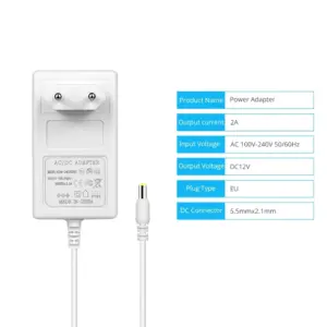 Alternative view of 12V Strømforsyning til LED 24W 2A Hvid
