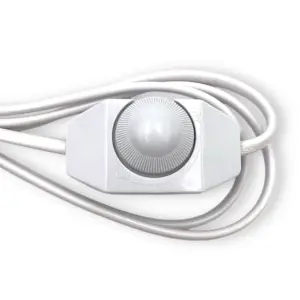 Alternative view of Ledning med LED Lysdæmper og Stikprop u/Jord 1,8 meter Hvid