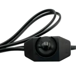 Alternative view of Ledning med LED Lysdæmper og Stikprop u/Jord 1,8 meter Sort