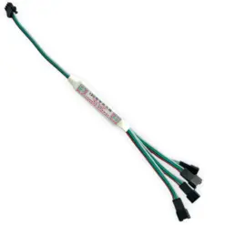 Digital TTL Signal Splitter 1-4 udgange bl.a. til RGBIC LED Bånd. 5-24V DC, 3-ledet, IP20