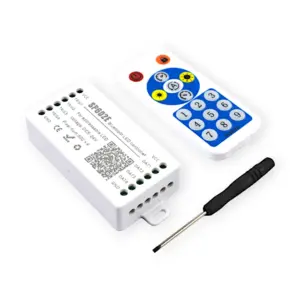Alternative view of 4-kanals SPI (TTL) RGBIC Pixel LED Bluetooth & RF Controller 5-24V