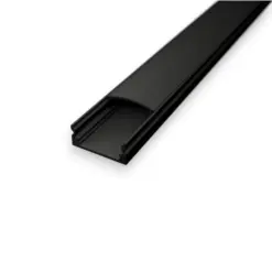 Alternative view of 1 meter Sort Diffuser Cover til Alu-profiler