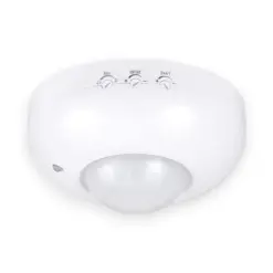 230V Loftsensor til LED, 360°, 12 meter, Infrarød, IR, Hvid