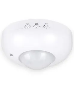 230V Loftsensor til LED, 360°, 12 meter, Infrarød, IR, Hvid