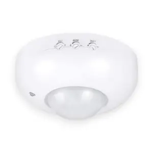 230V Loftsensor til LED, 360°, 12 meter, Infrarød, IR, Hvid
