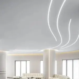 Alternative view of R14 Fleksibel Anodiseret indmuringsprofil til LED strip 2M