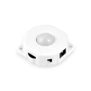 5-24V PIR sensor til LED lys med skumringsrelæ og justerbar tændingstid. IP20