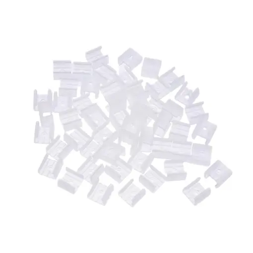 50 styk ASTRA professionelle monteringsklips til ASTRA 230V LED bånd, 16mm