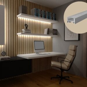 Alternative view of S11 Anodiseret Alu-profil Sort