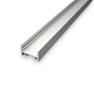 S11 Hvid Anodiseret alu-profil til LED strip og LED strips. Overflademontering, Ude og inde.
