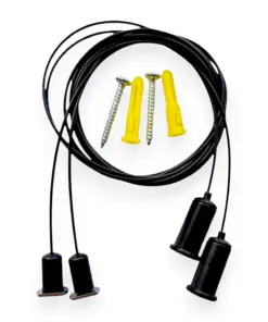 Sort wire-ophæng til vores S11, S12 og R6 anodiserede alu-profiler til LED bånd og LED strips