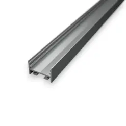 S11 Anodiseret alu-profil til LED bånd og LED strips. Overflademontering, Ude og inde.