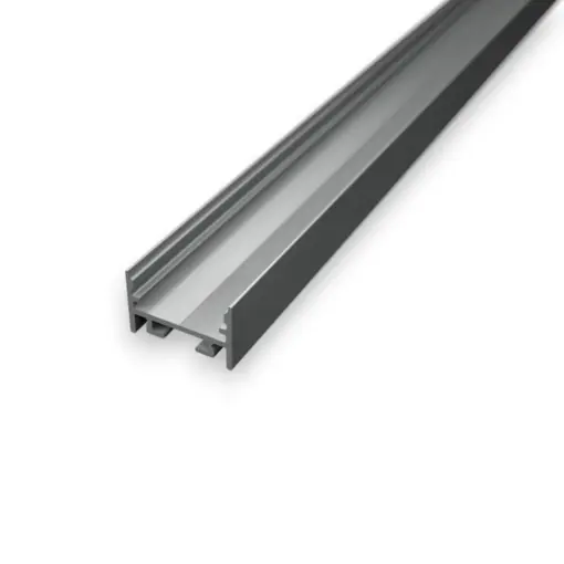 S11 Anodiseret alu-profil til LED bånd og LED strips. Overflademontering, Ude og inde.