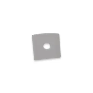 alu-farvet endestykke med hul til S12 anodiseret alu-profil med hul til ledningsgennemførsel