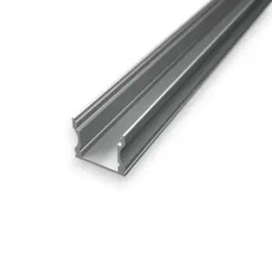 1 meter S2 høj anodiseret alu-profil til LED strip og LED strips