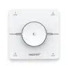 Hvid 4-Zoners 2,4GHz trådløs Drejelysdæmper til Miboxer Single Color og CCT controllere og lyskilder. Rækkevidde: 30 meter