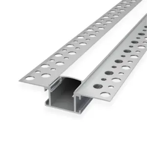 R9 anodiseret indmuringsprofil til indspartling og mur og loft. Kan sammensættes med samlebeslag og der kan tilkøbes endemuffer og flere forskellige covers / diffusers