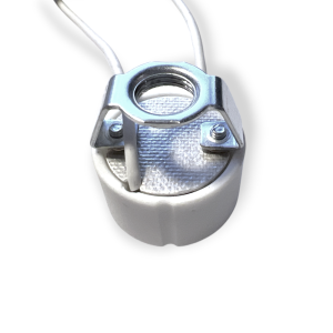 Alternative view of GU10 Porcelæn Sokkel / Fatning med Beslag og Skruer