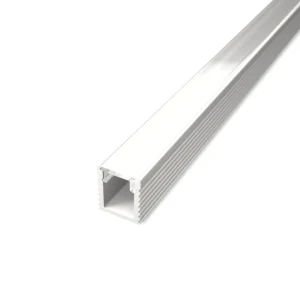1 meter SLIM-XS hvid anodiseret alu-profil til smalle LED strips