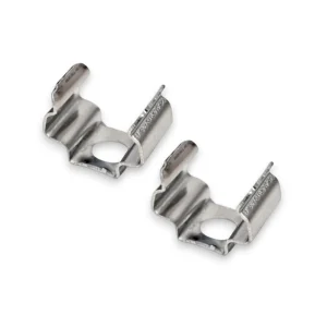 to styk monteringsklips til SLIM-XS anodiseret alu-profil til bl.a. akustikpaneler, Forkromet stål