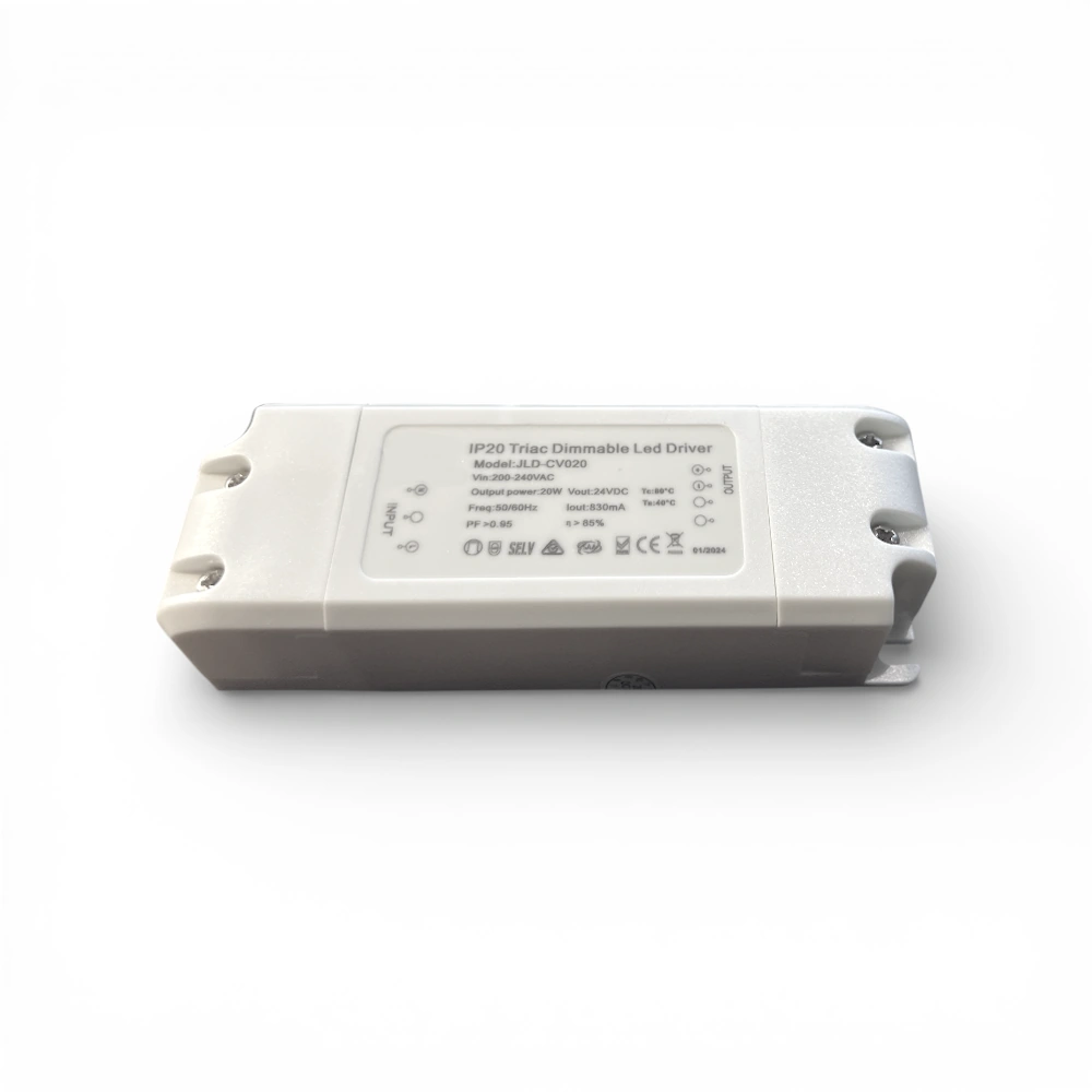 20W Dæmpbar LED Driver 24V 1 20W Dæmpbar LED driver, 24V, 5-20W, IP20, Til møbelspot, minispot, LED strips og LED strip