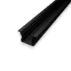 Hvidmalet dyb og planforsænket anodiseret alu-profil til brug med LED strips.