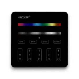 Alternative view of Miboxer Sort Vægbetjening til RGB/RGBW, 2,4GHz